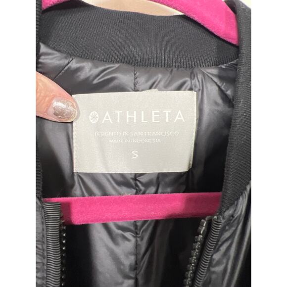 Athleta Summit Insulated Parka Jacket Coat Primaloft in Black Women's Small - Picture 5 of 12